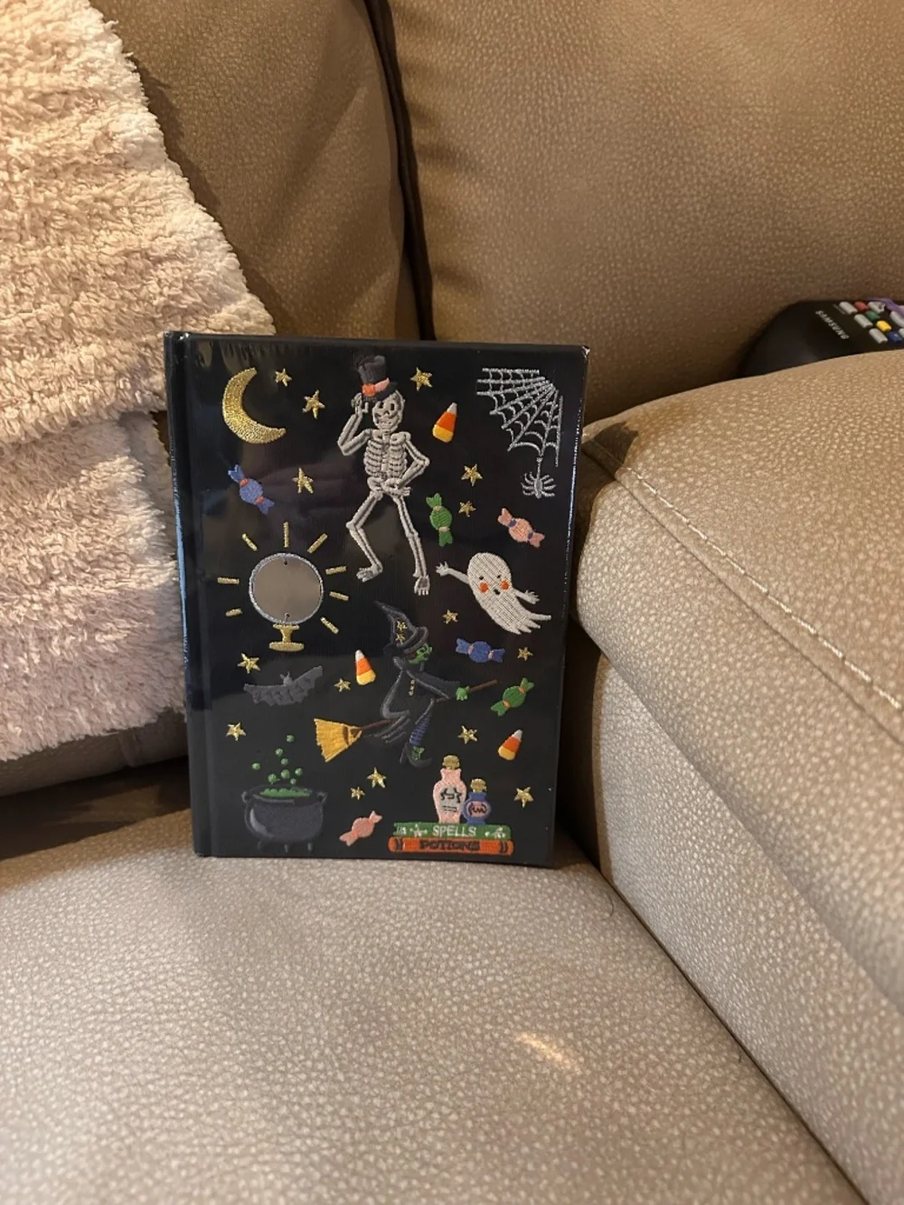 Riley Paper Co Halloween Embroidered Journal-Spellbound